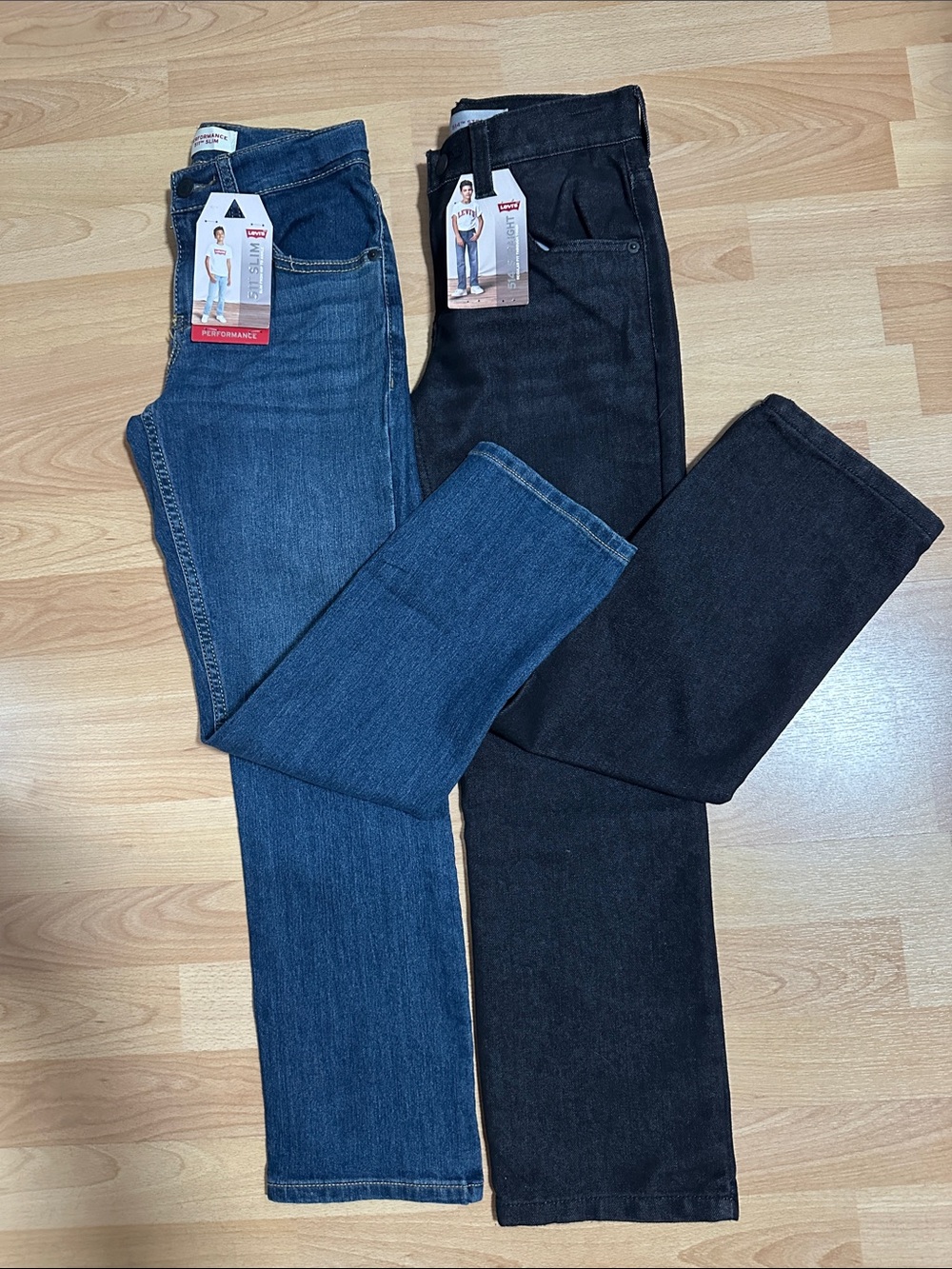 Boys Levi Classic Straight Jeans - Blue & Black style 511 and 514